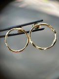 Liquid circles gold filled
