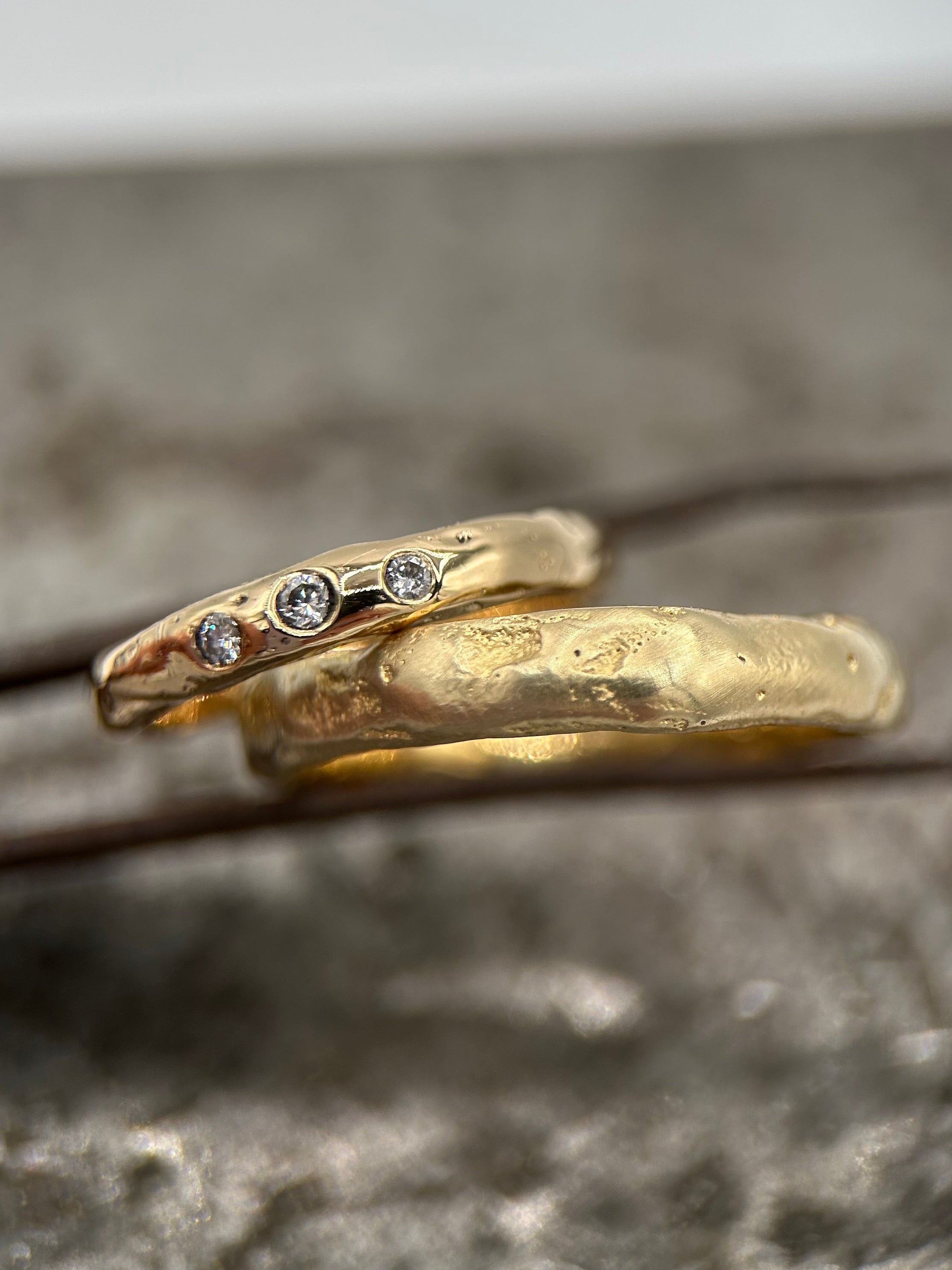 Organic Wedding Bands Workshop - Family Gold
